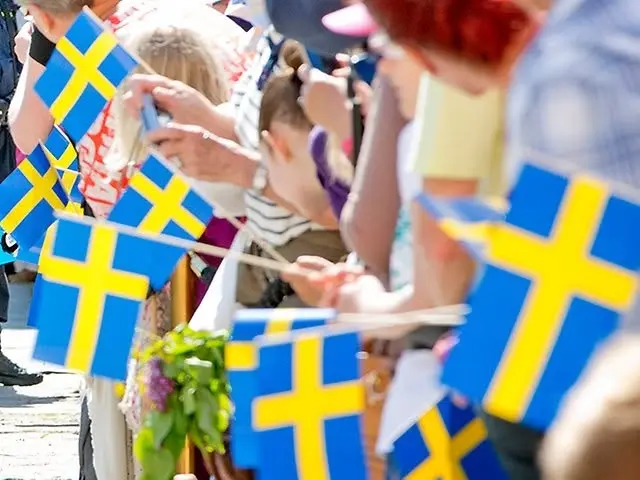 Nationaldagsfirande i city