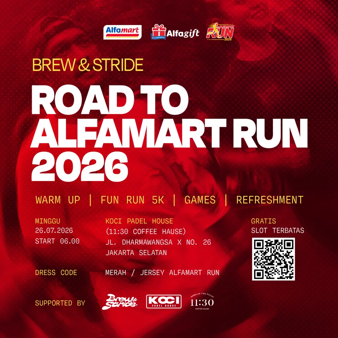 BREW & STRIDE : ROAD TO ALFAMART RUN 2026