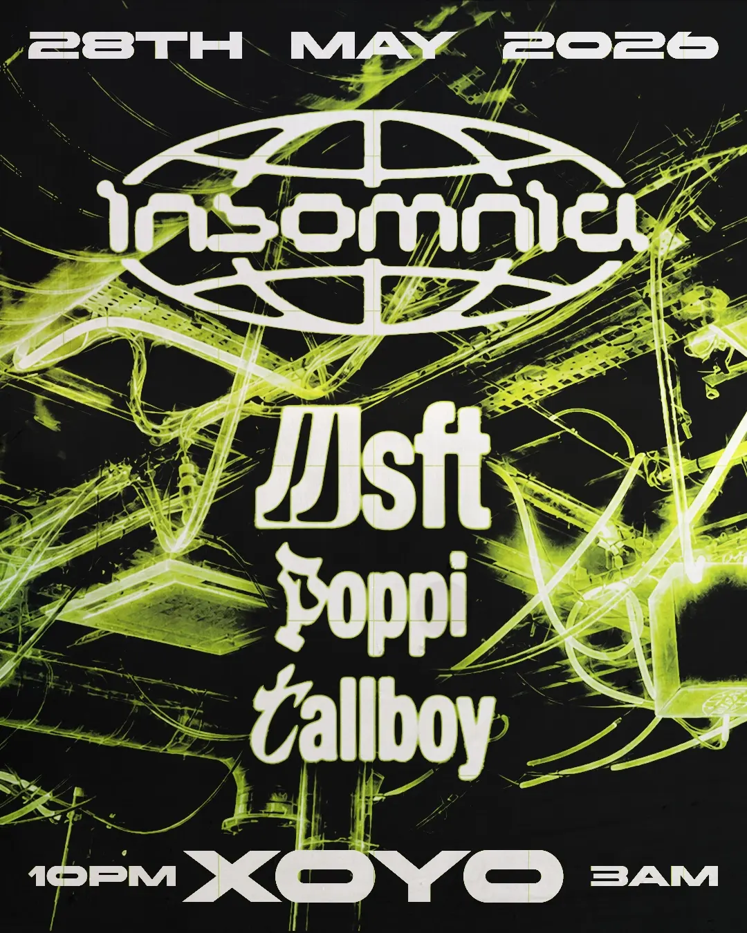 Insomnia London: msft, Tallboy, Poppi