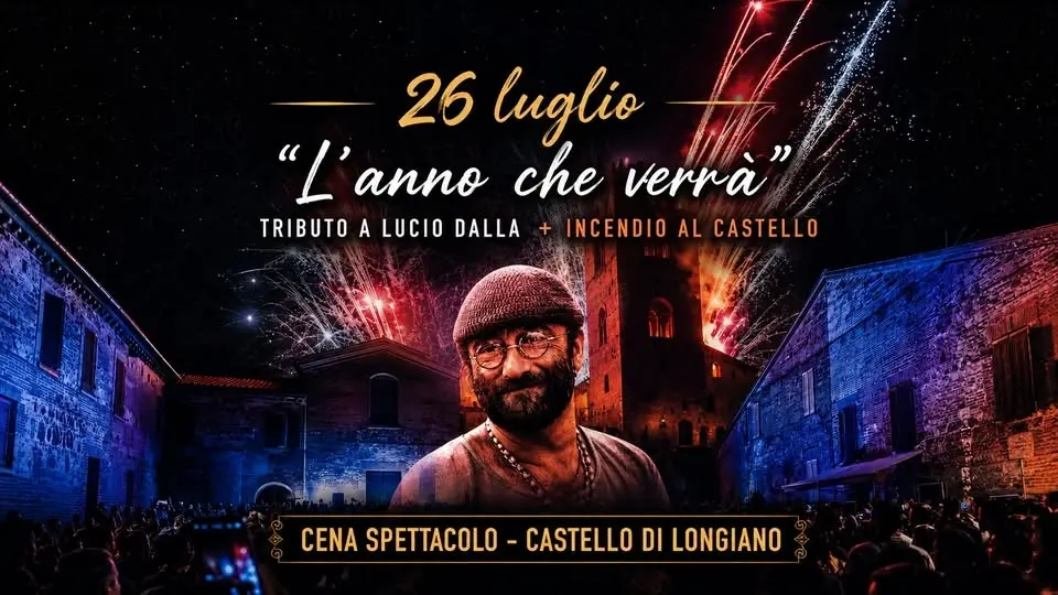 🏰🌙Tributo a Lucio Dalla + spettacolo pirotecnico | Sergio Casabianca e Le Gocce🎙️🎻
