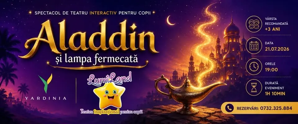 Aladdin și lampa fermecată - spectacol interactiv 
