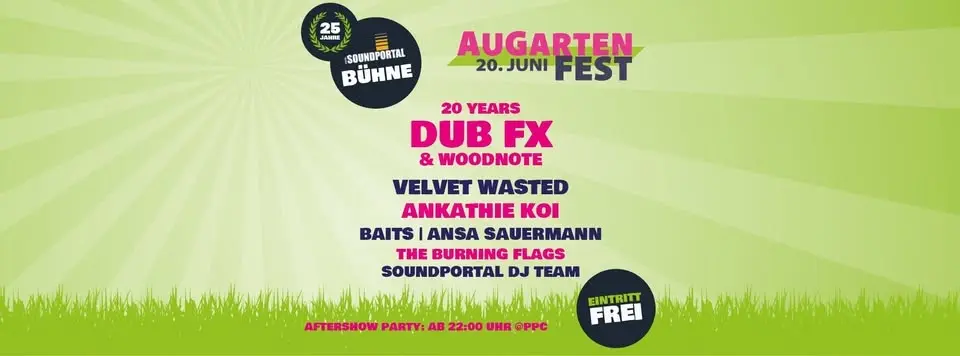 Soundportal Bühne auf dem Augartenfest 2026 & Aftershowparty