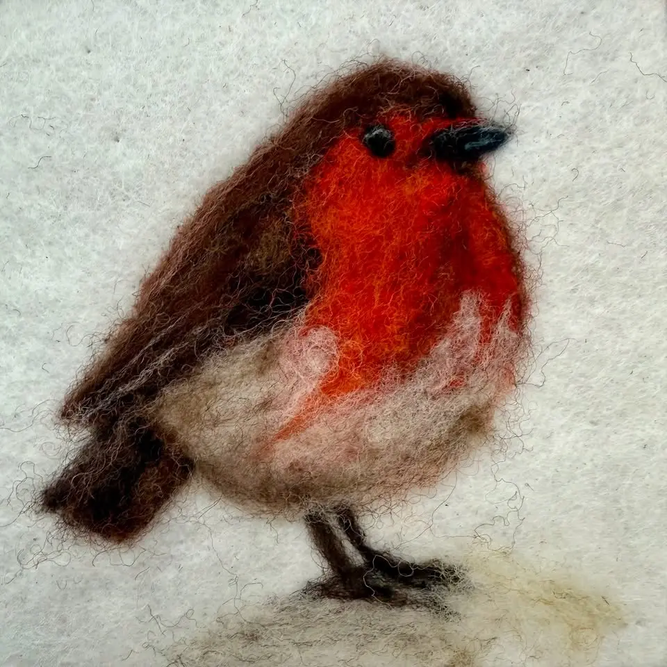 Needle Felted Robin