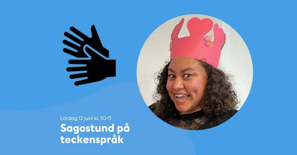Sagostund på teckenspråk med Rebecca Drammeh