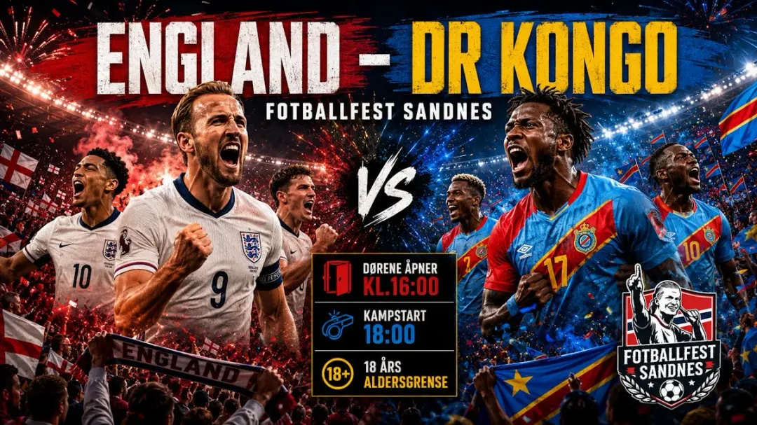 England - DR Kongo // Fotballfest Sandnes // Onsdag 1.Juli
