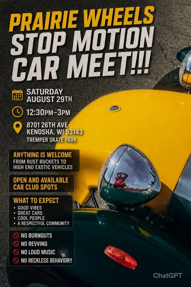 Prairie wheels:Stop motion car meet!