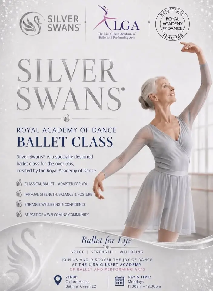 Silver Swans Ballet Class for 55+ (but open to all adults and abilities)