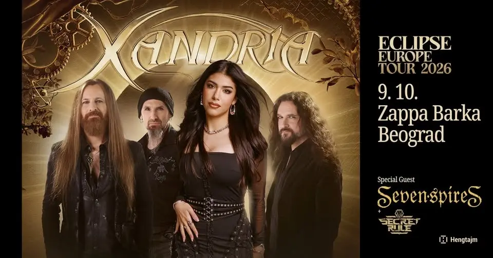 Xandria, Seven Spires i Secret Rule premijerno u Beogradu!