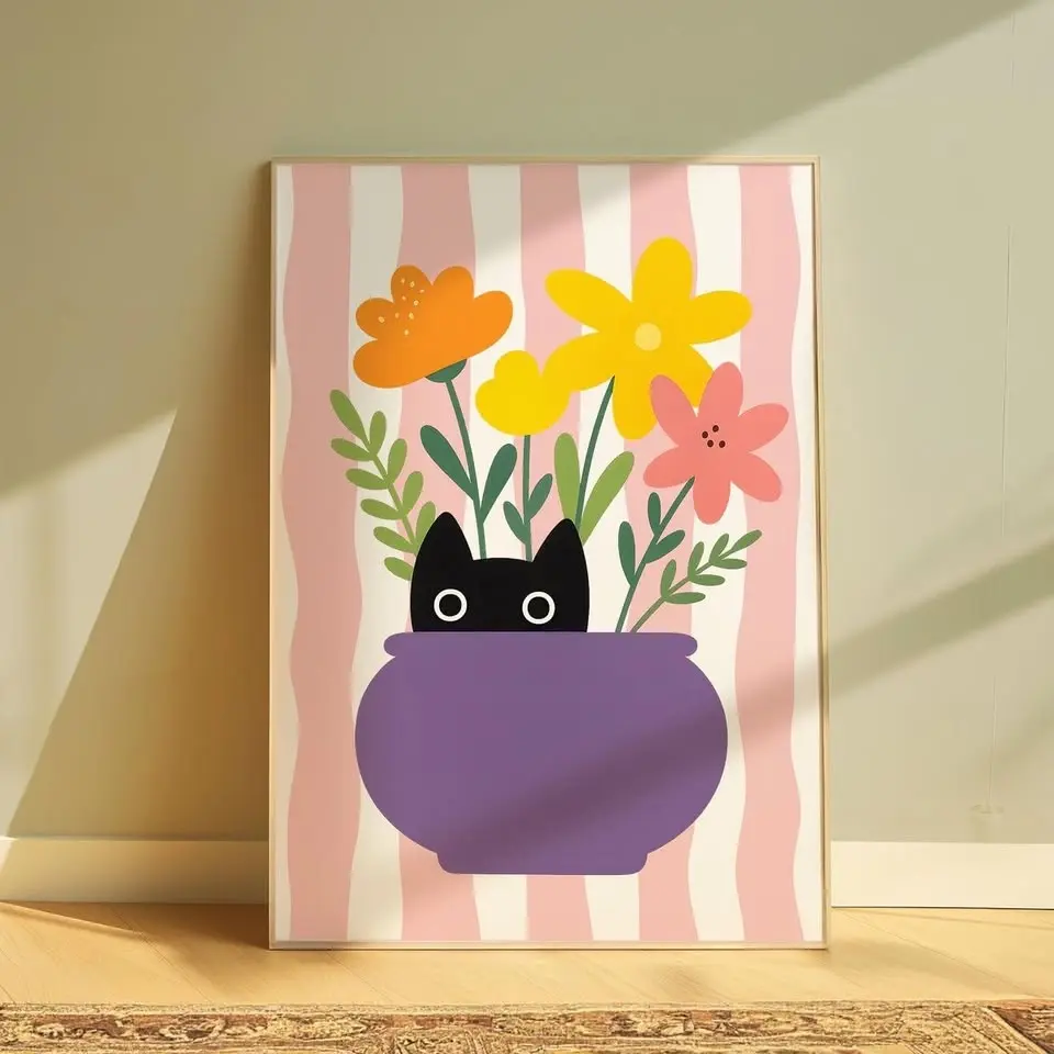 Painting with Cats! 🐈 🌸🎨