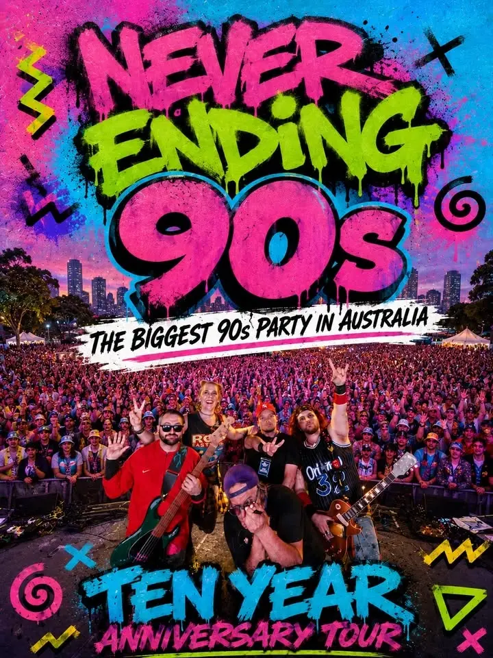 NEVER ENDING 80s PRESENTS: NEVER ENDING 90s - LONG WEEKEND PARTY - BRASS MONKEY, CRONULLA