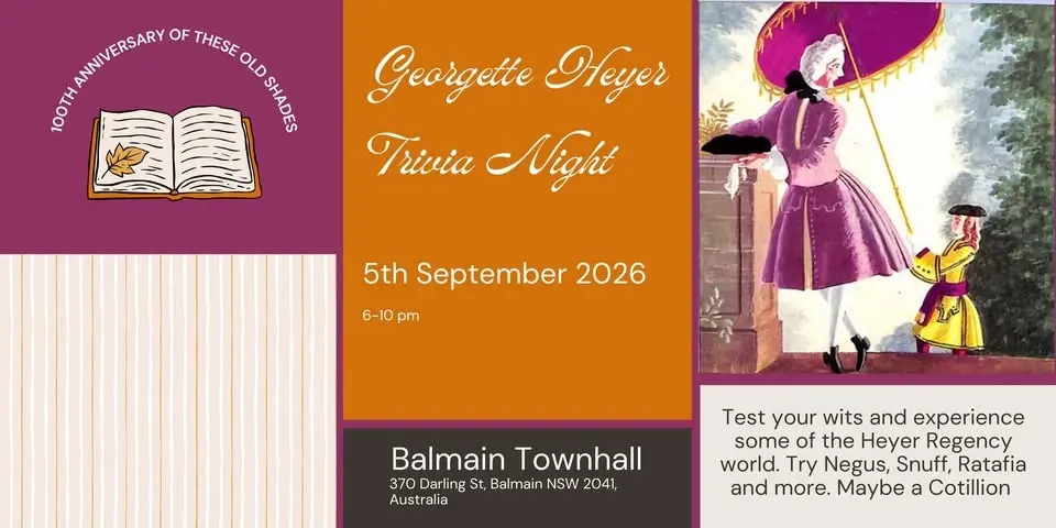 Georgette Heyer Trivia night