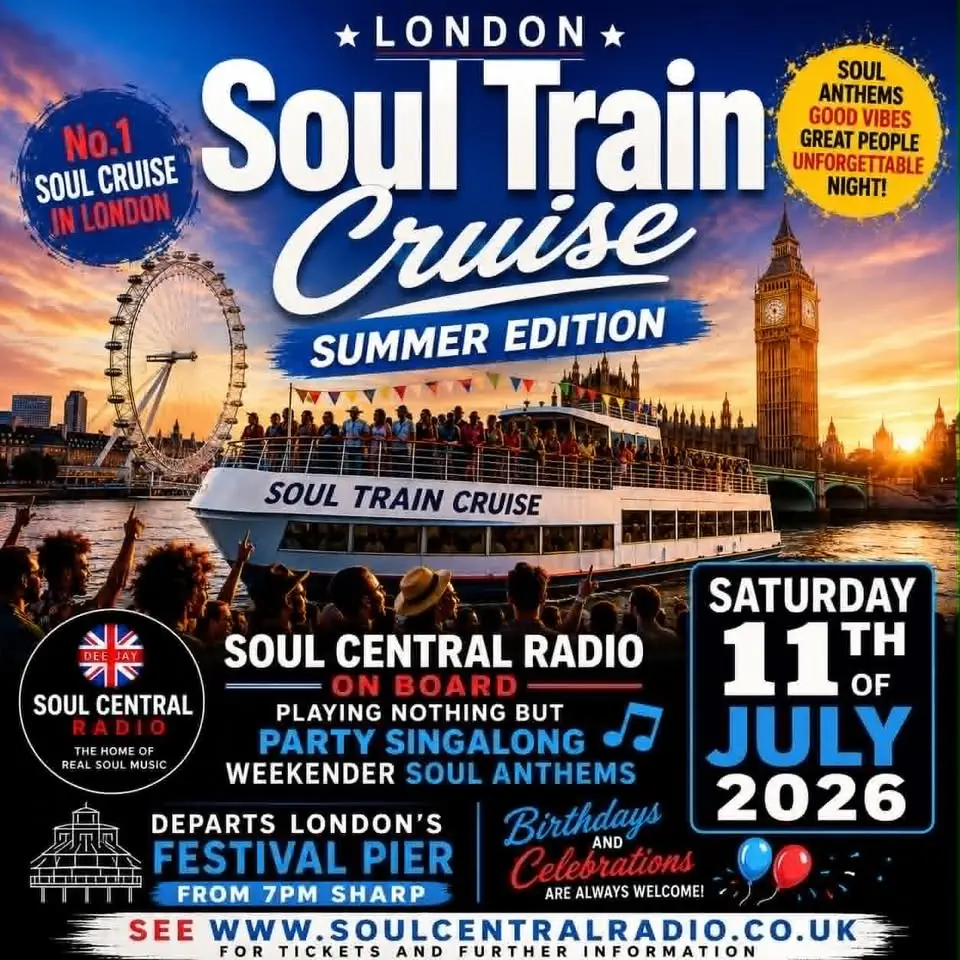 London Soul Train Cruise (summer Edition) Saturday 11th July