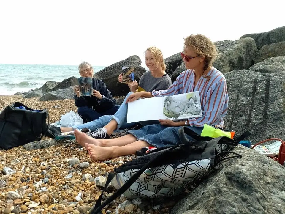 Seven Sisters walk and abstract painting workshop