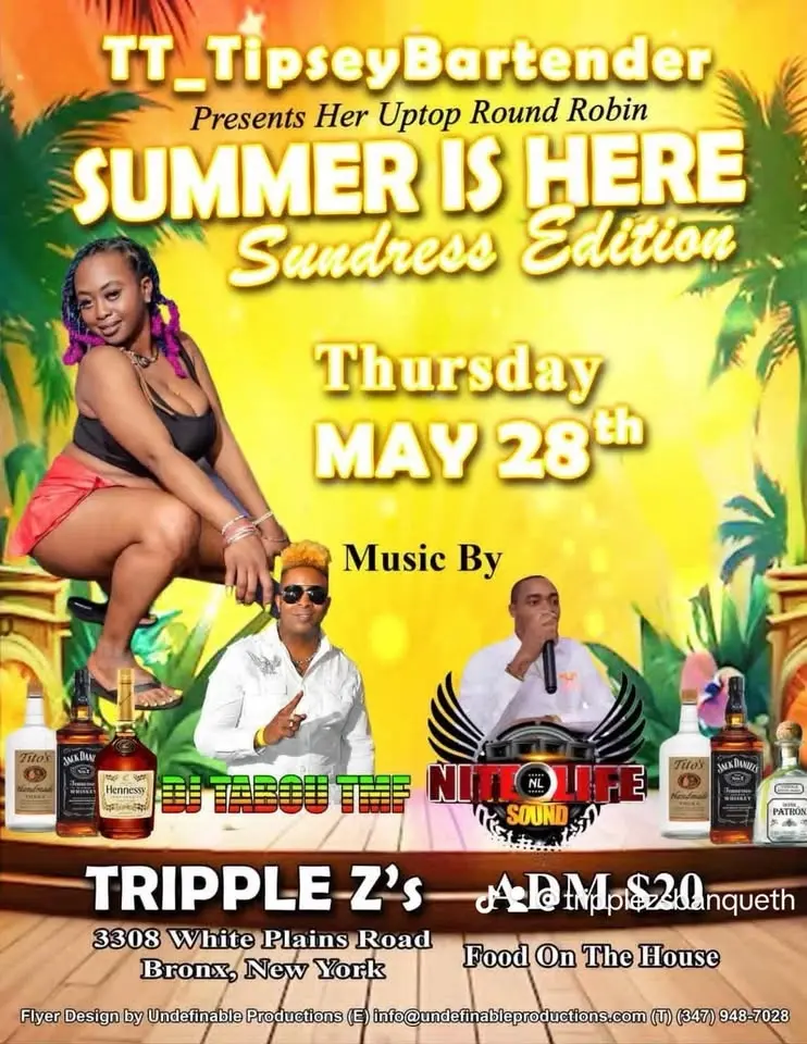 ☀️ Summer Is Here: Sundress Edition 🔥🌴Hosted by TT_TipseyBartender at Triple Z’s Banquet Hall 🍹🎶