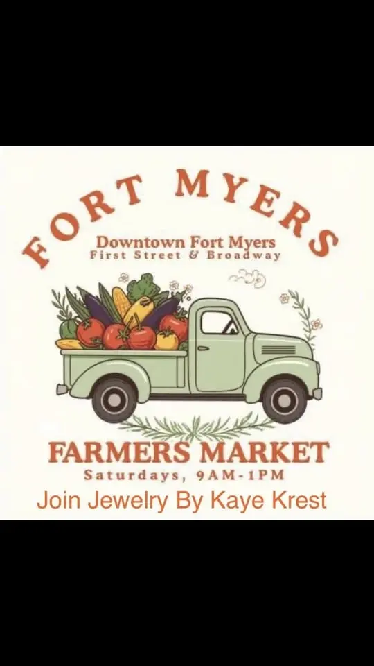 Jewelry by Kaye Krest at the Downtown Fort Myers Farmers Market 9am-1pm every Saturday Year round!