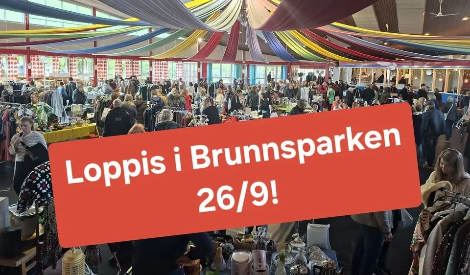 Loppis i Brunnsparken Örebro 26/9