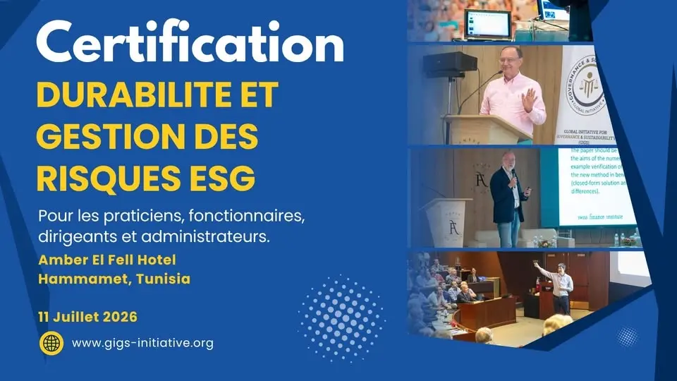 FORMATION CERTIFIANTE — Gouvernance ESG, Stratégie Durable & Gestion des Risques