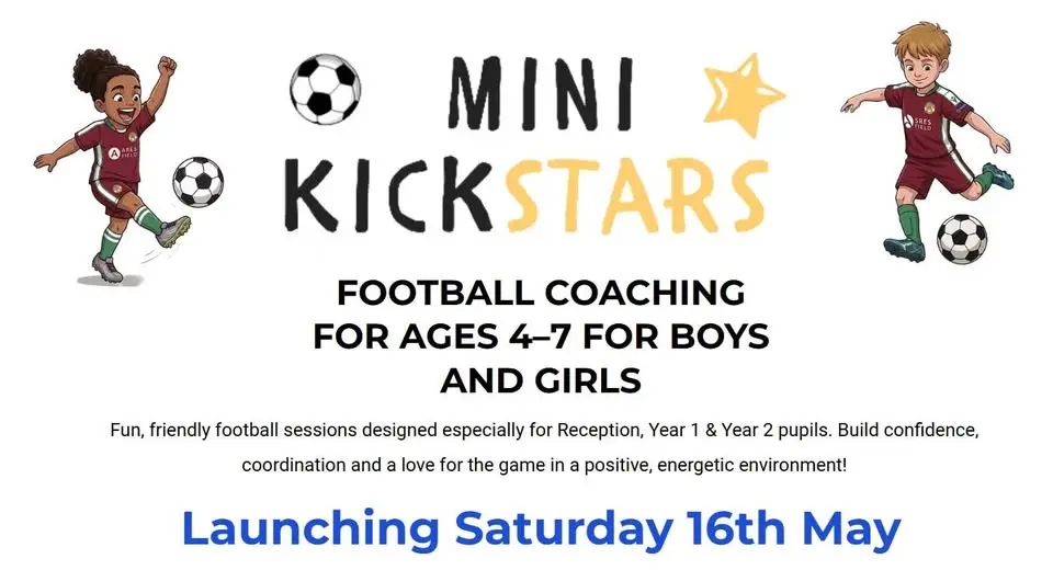 "Mini Kickstars", Fun friendly football sessions for 4-7 Year Olds. For Boys and Girls