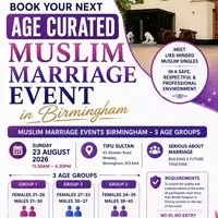 Muslim Marriage Events Birmingham - 3 Age Groups