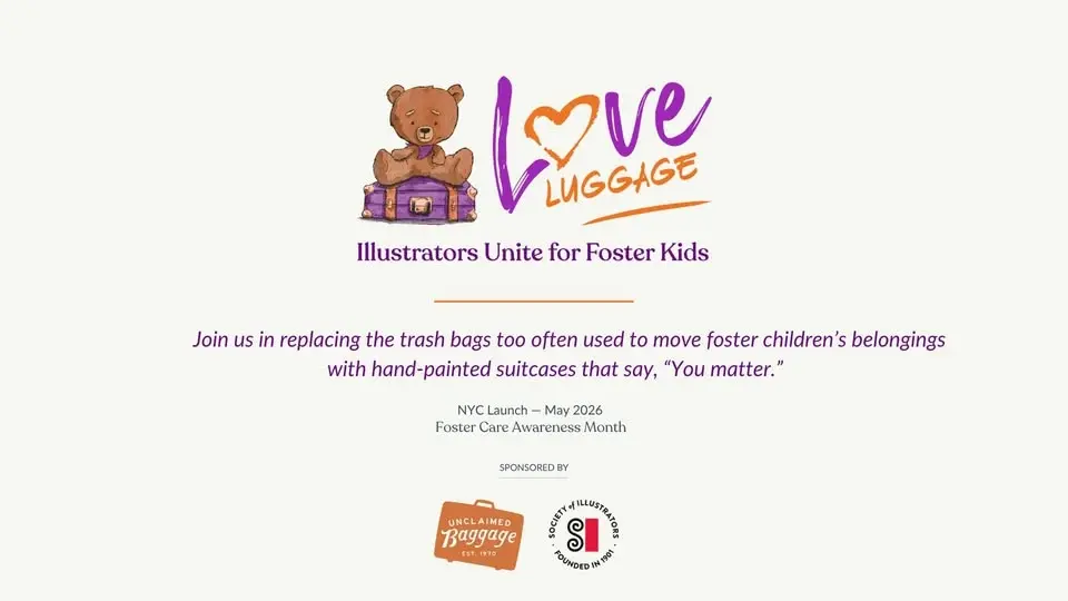 Love Luggage: Illustrators Unite for Foster Kids