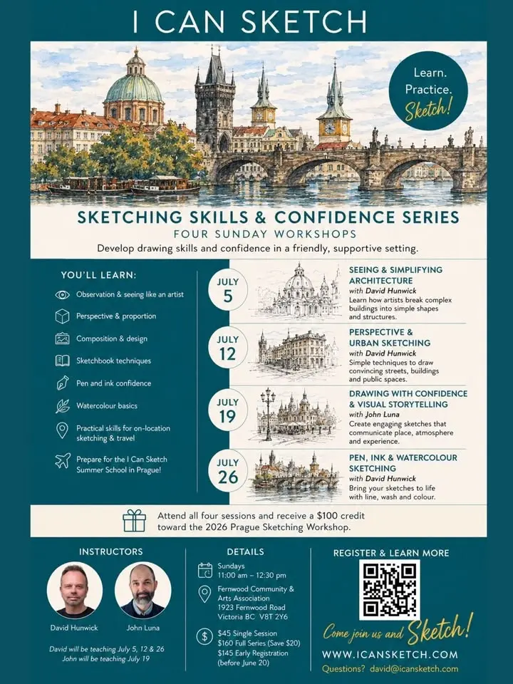 I can Sketch - building sketching skills and confidence