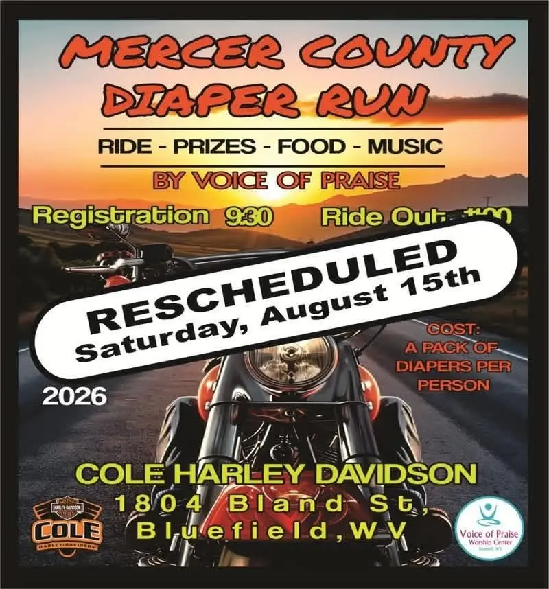 RESCHEDULED!!! —— Mercer County Diaper Run