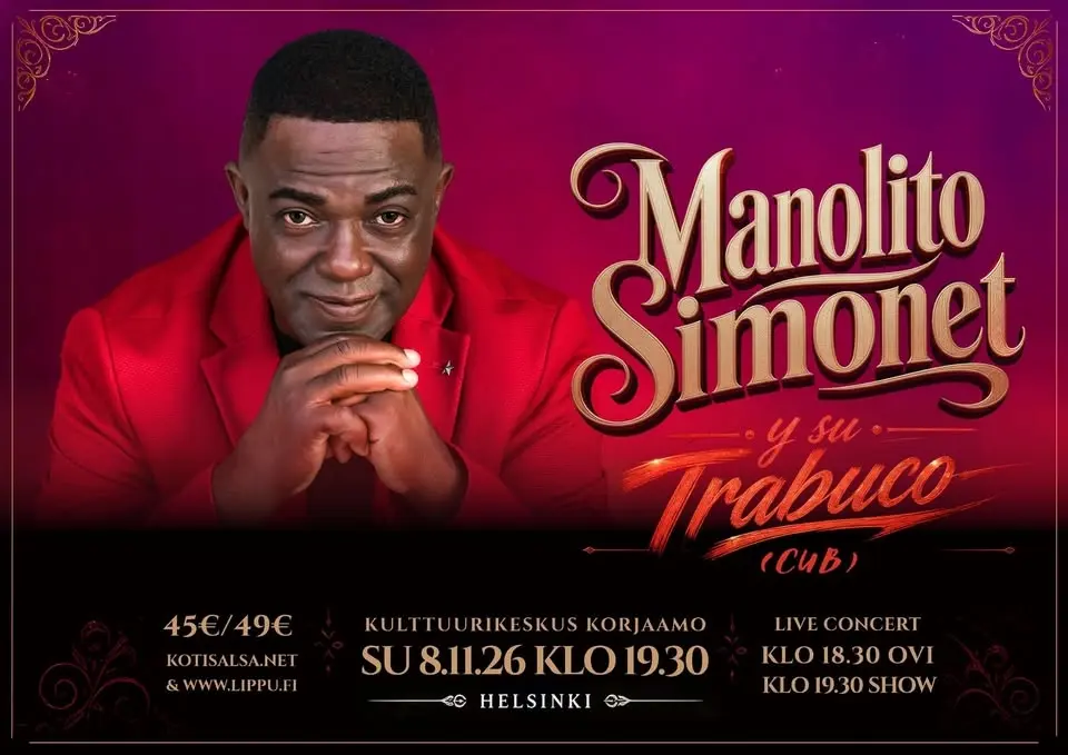 Salsakonsertti  Manolito Simonet Y Su Trabuco (CUB)