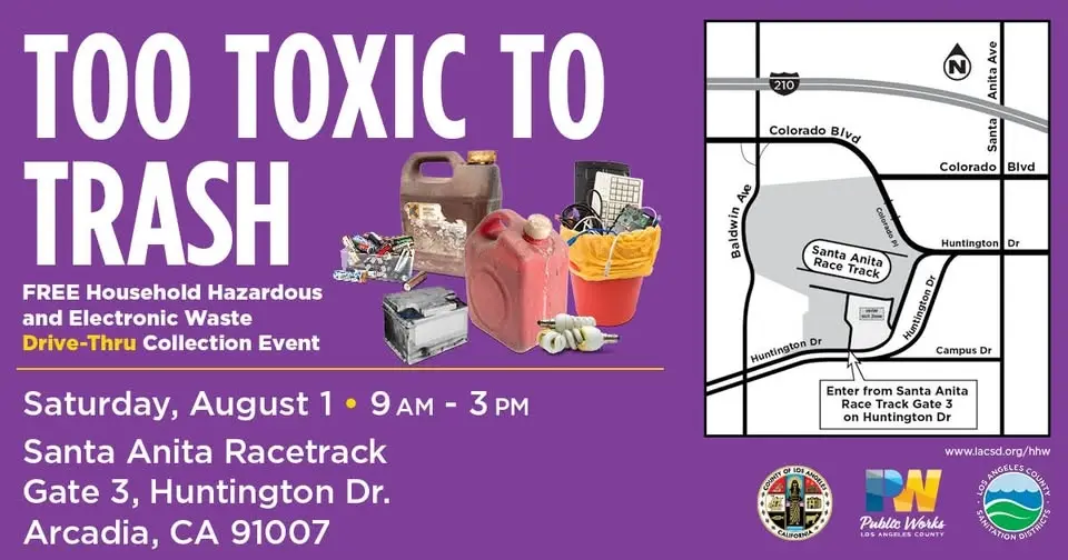 Arcadia Household Hazardous Waste & E-Waste Roundup