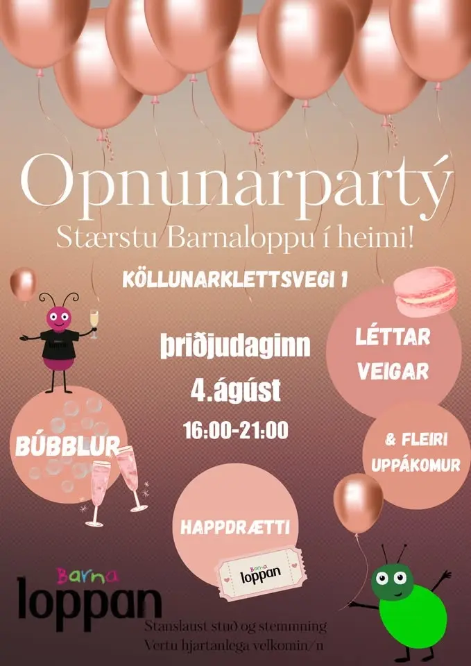 Opnunarpartý stærstu Barnaloppu í heimi! 💃🏻✨🎊