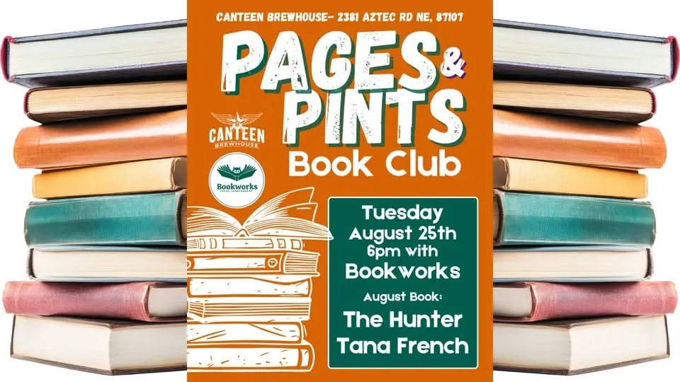 August Pages & Pints Book Club at Canteen Brewhouse