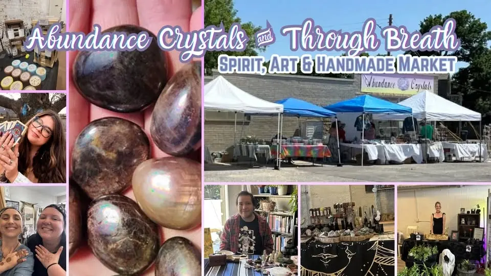 Abundance Crystals and Through Breath Yoga Art and Spirit Fair💕🌞