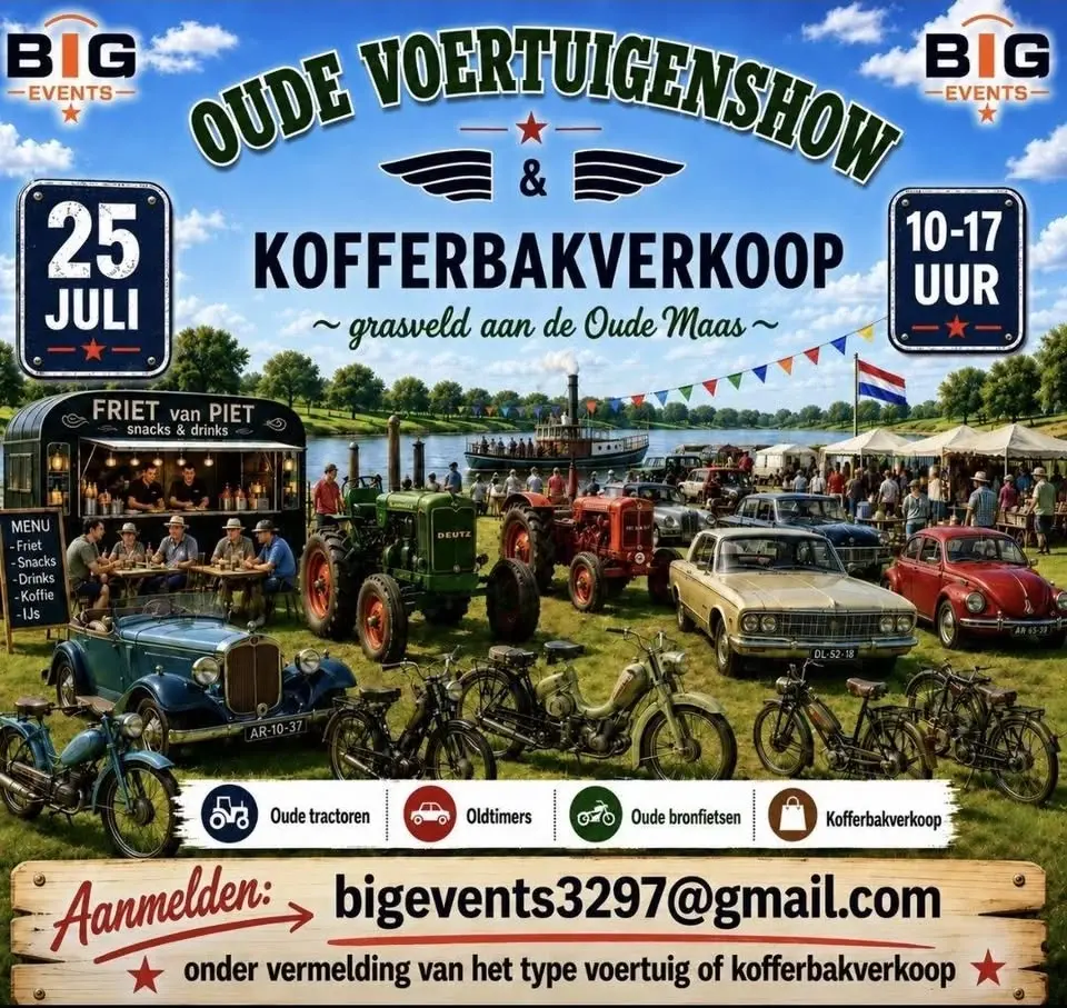 Oude voertuigenshow