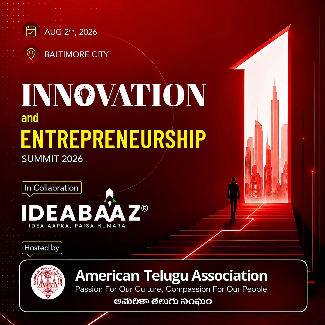 Innovation & Entrepreneurship Summit 2026 by American Telugu Association x Ideabaaz