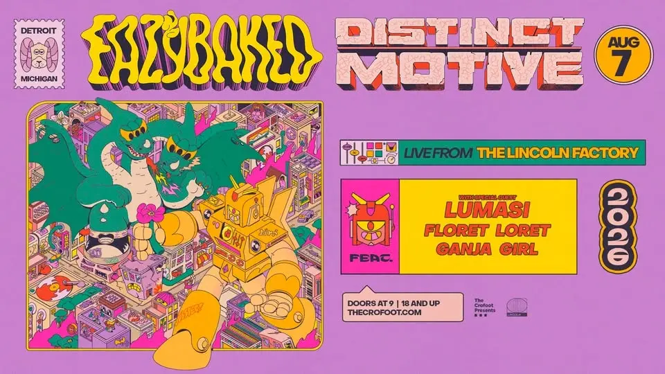 EAZYBAKED x DISTINCT MOTIVE | 8/7/26 | The Lincoln Factory