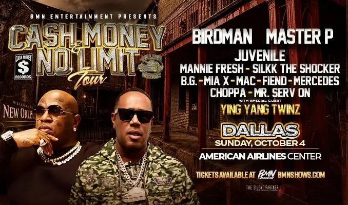 Cash Money & No Limit Tour is Hitting Dallas Live at American Airlines Center