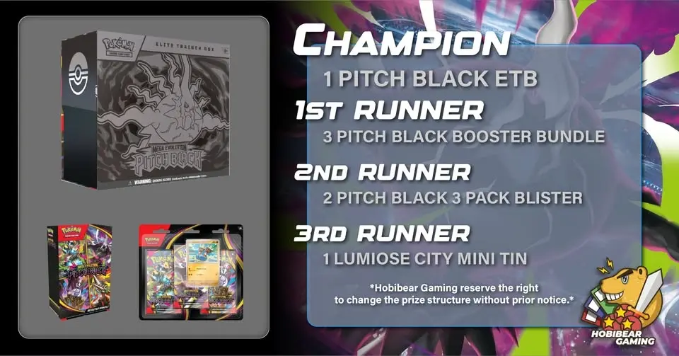 POKÉMON TCG ME05 PITCH BLACK SPECIAL TOURNAMENT