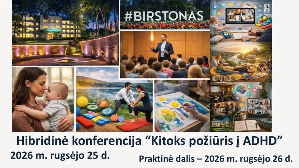Hibridinė konferencija "Kitoks požiūris į ADHD"