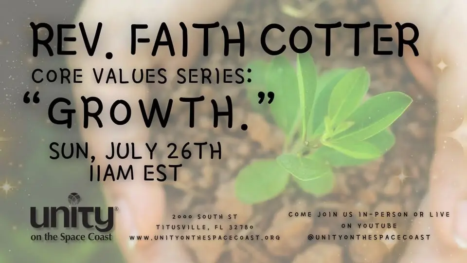Sunday Service with Rev Faith Cotter.