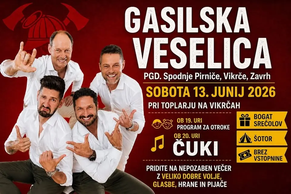 GASILSKA VESELICA S SKUPINO ČUKI
