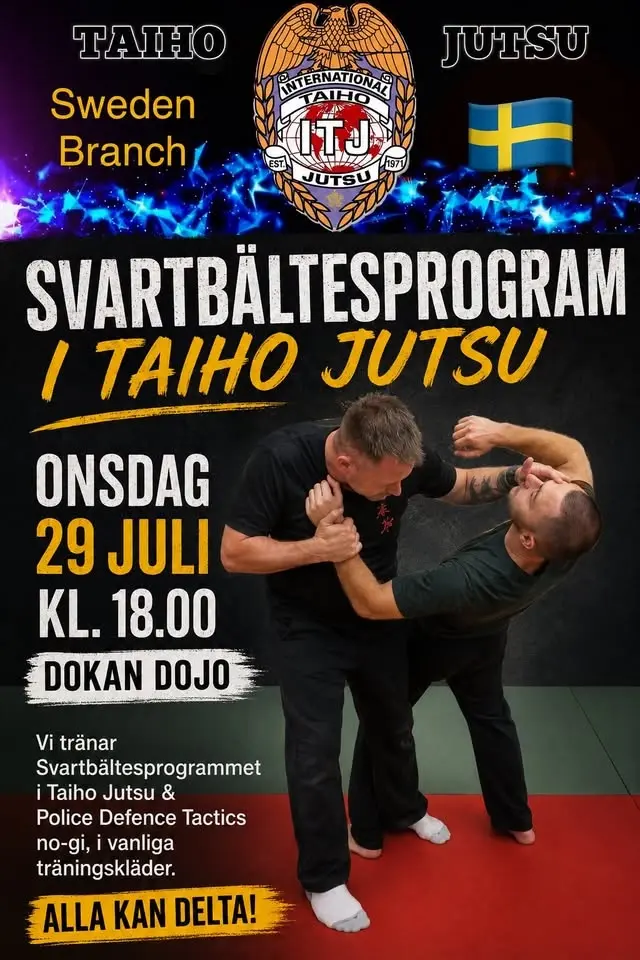 Svartbältesprogram i Taiho Jutsu 