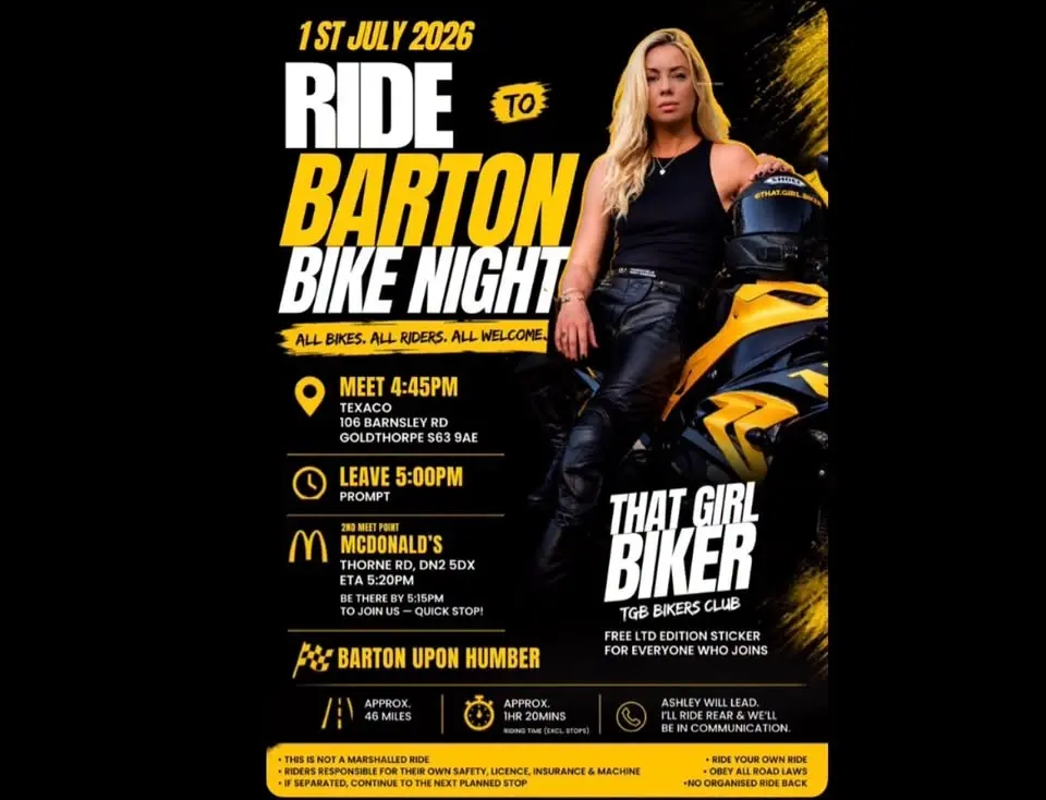 That Girl Biker Ride to Barton Bike Night