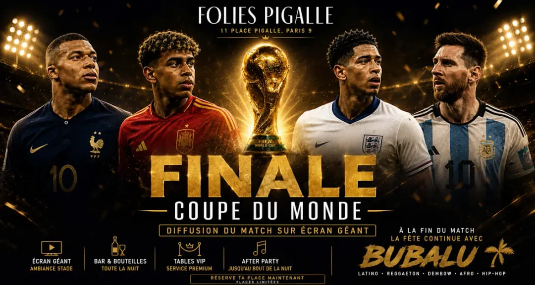 đ Finale Coupe Du Monde | Ăcran GĂ©ant + Bubalu After