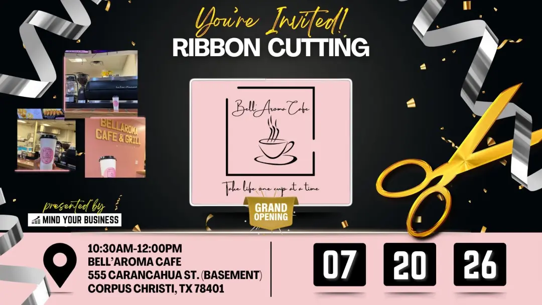 Ribbon Cutting - Bell’Aroma Café & Grill at 555, presented by Mind Your Business