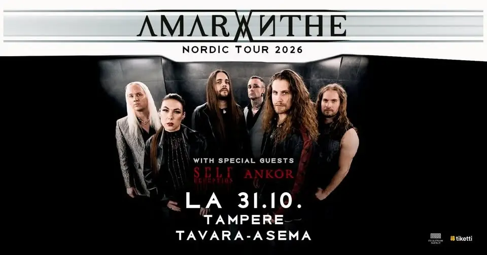 AMARANTHE + Self Deception, Ankor 31.10. | Tavara-asema