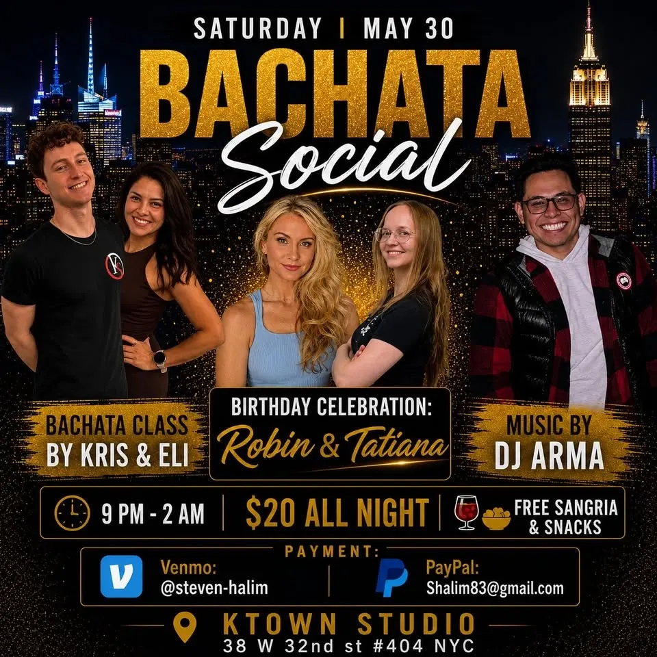 Bachata Dance Social NYC 💃