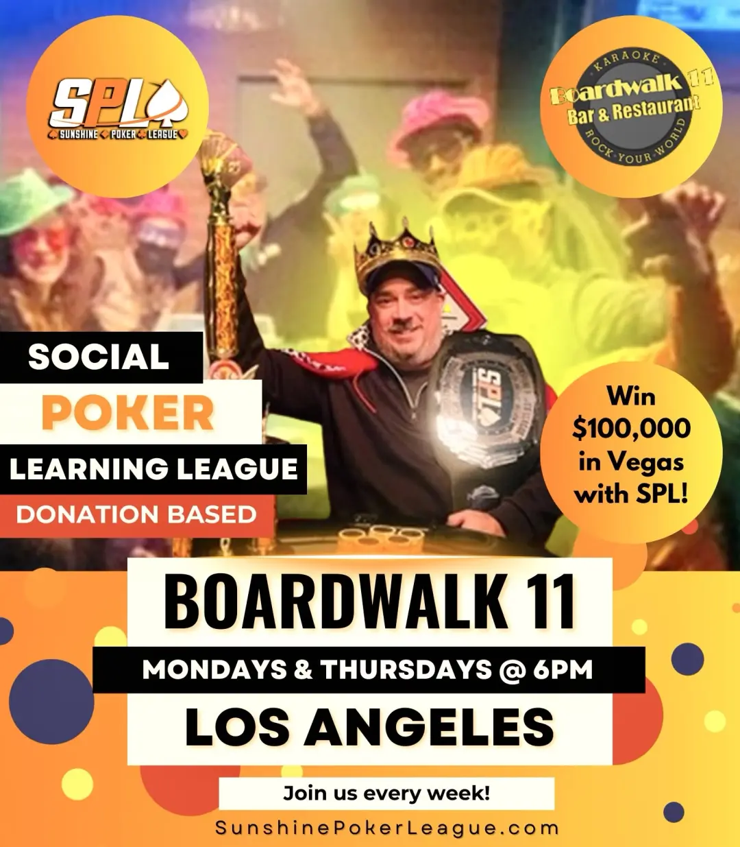 Thursday Night Social Poker at Boardwalk 11