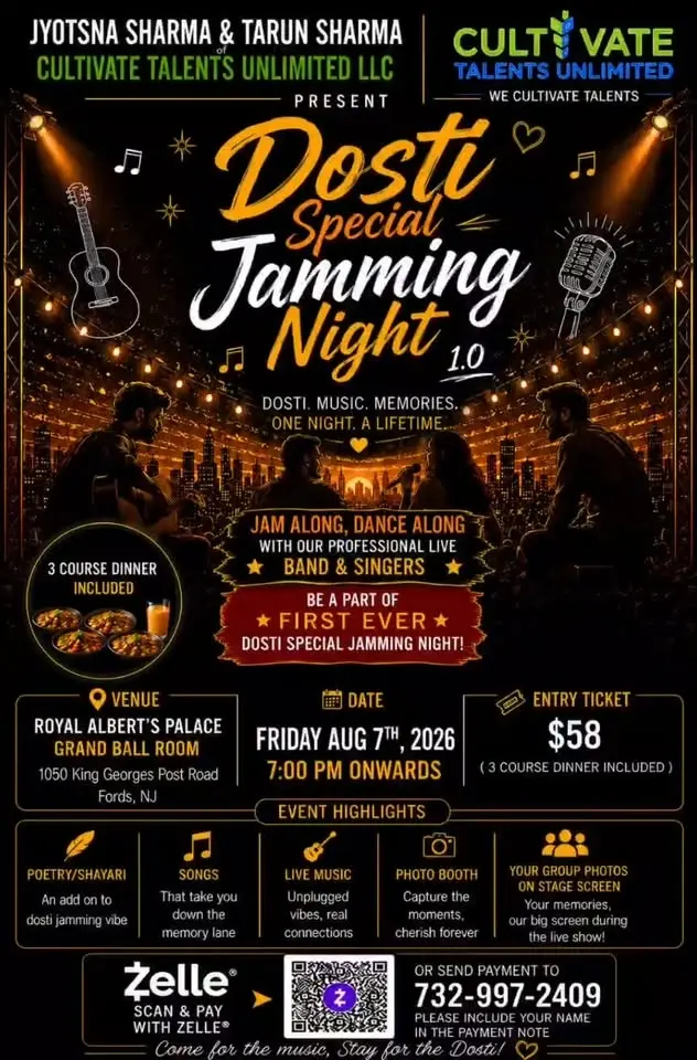 Bollywood Style Dosti Special Jamming/Clubbing Night