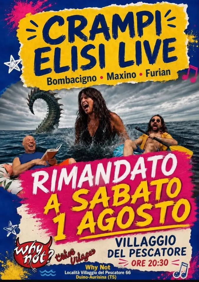 CRAMPI ELISI LIVE al Villaggio del Pescatore presso Why Not the Village
