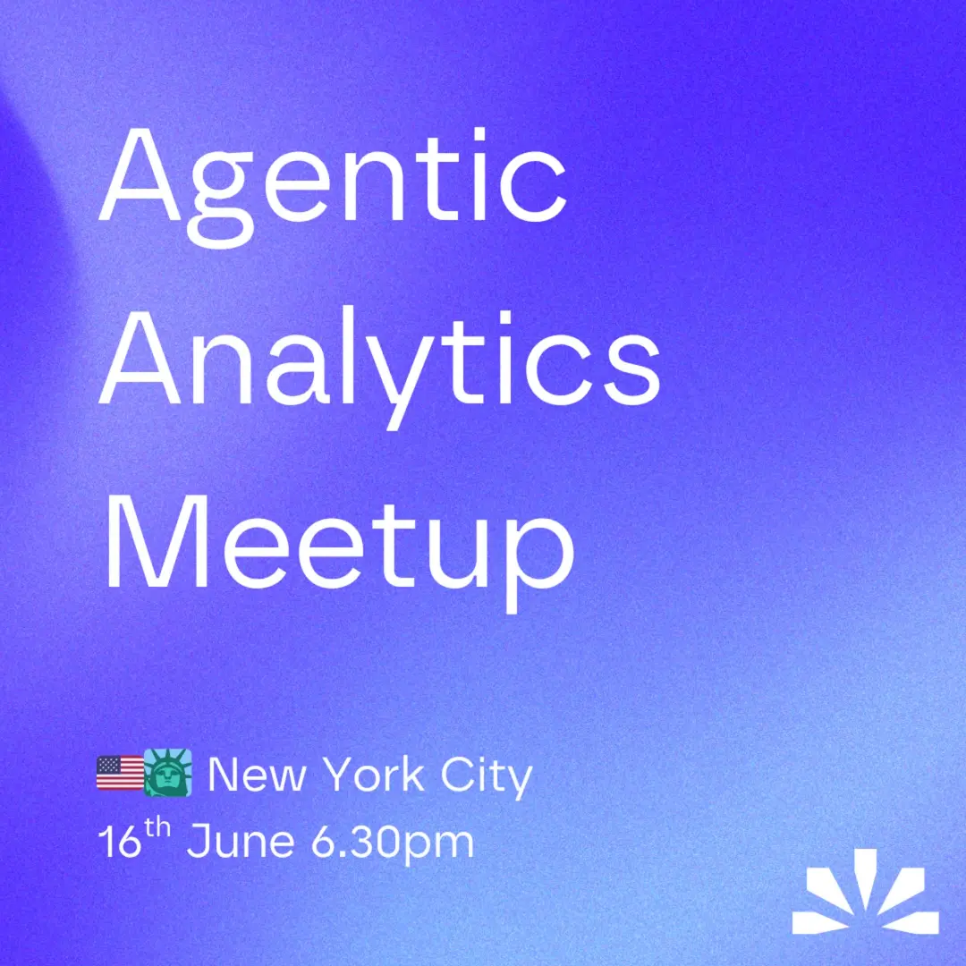 Agentic analytics meetup New York