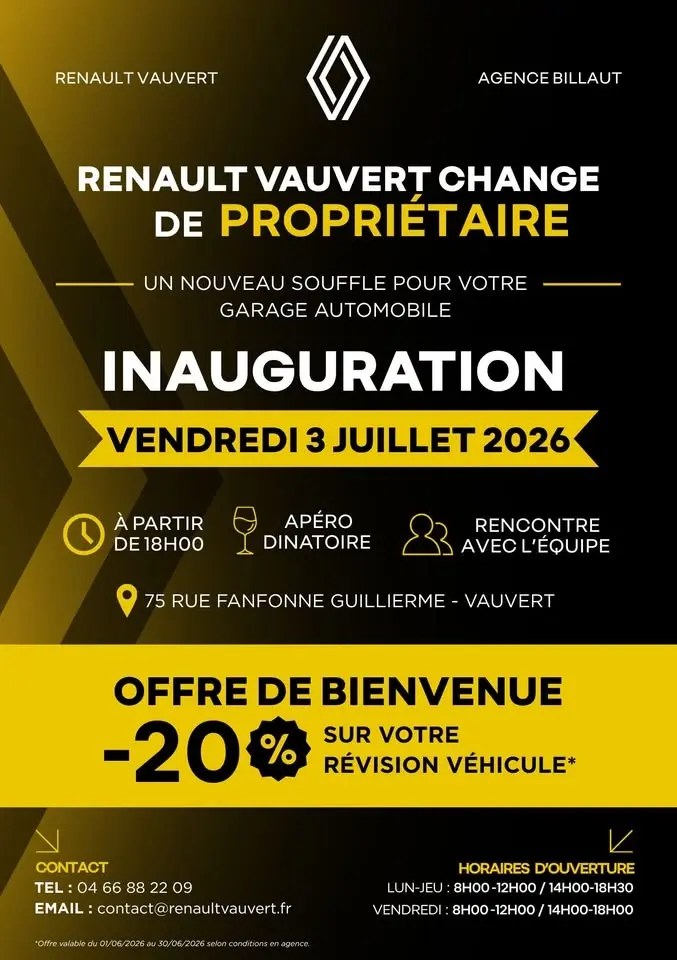 Soirée d'Inauguration Renault Vauvert - Agence Billaut 